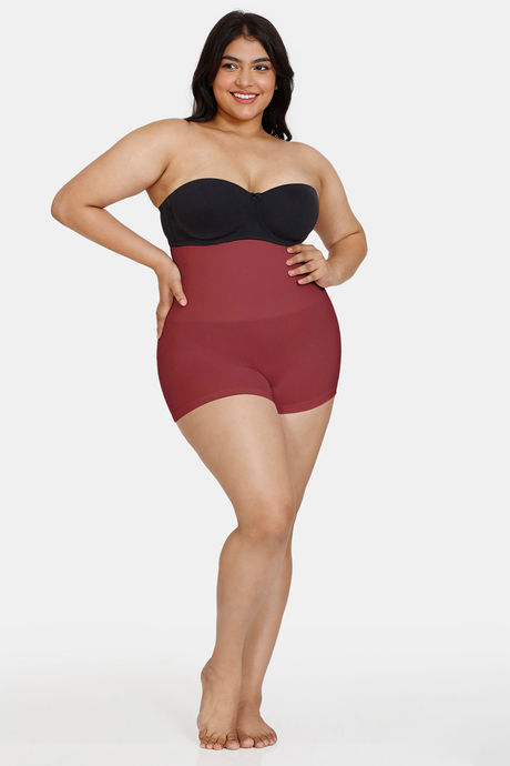 Zivame High Compression Seamless High Waist Boyshorts - Wild Ginger — image 10